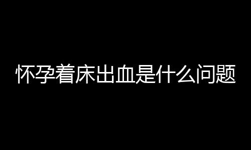 怀孕着床出血是什么问题