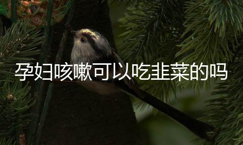 孕妇咳嗽可以吃韭菜的吗？