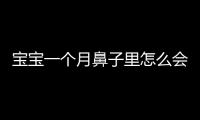 宝宝一个月鼻子里怎么会有鼻屎